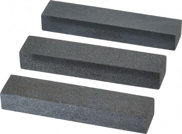 Norton - 3-1/2" Long x 3/4" Wide x 1/2" Thick, Sharpening Stone - Coarse, Medium, Fine Grade - Americas Industrial Supply