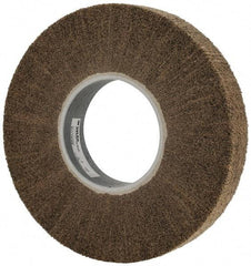 3M - 12" Diam Aluminum Oxide Cutting, Polishing Flap Wheel - 5" Hole, 2" Wide, Density 7, Nonwoven, Medium Grade, 3,400 Max RPM - Americas Industrial Supply