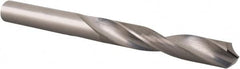SGS - Letter R 118° Solid Carbide Jobber Drill - Bright Finish, Right Hand Cut, Spiral Flute, Straight Shank, 4" OAL, Faceted Point - Americas Industrial Supply