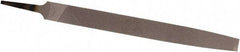 Nicholson - 10" Long, Smooth Cut, Flat American-Pattern File - Double Cut, Tang - Americas Industrial Supply