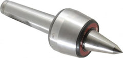 Rohm - MT4 Taper Shank, 2.755" Head Diam 500 Lb Capacity Live Center - 3,800 Max RPM, 2-3/32" Head Length, 1.2598" Point Diam, 2.087" Point Len, 1,100 Lb Max Workpc, 8.583" OAL, Long Point - Americas Industrial Supply