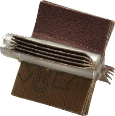 Merit Abrasives - 80 Grit, Coated, Aluminum Oxide Bore Polisher - Medium Grade, 22,000 RPM, Polishes Bores with 1 to 1-1/2" Diam - Americas Industrial Supply
