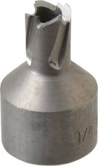 Hougen - 1/4" Diam x 1/4" Deep High Speed Steel Annular Cutter - Americas Industrial Supply