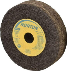 Norton - 4" Diam x 5/8" Hole x 1" Thick, R Hardness, 24 Grit Surface Grinding Wheel - Aluminum Oxide, Type 1, Very Coarse Grade, 12,000 Max RPM, Resinoid Bond, No Recess - Americas Industrial Supply