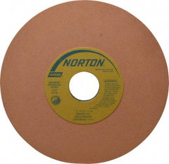 Norton - 7" Diam x 1-1/4" Hole x 1/4" Thick, K Hardness, 220 Grit Surface Grinding Wheel - Aluminum Oxide, Type 1, Very Fine Grade, 3,600 Max RPM, Vitrified Bond, No Recess - Americas Industrial Supply