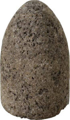 Norton - Type 16, 1-1/2" Max Diam, 2-1/2" Head Thickness, 24 Grit Cone - Aluminum Oxide, Very Coarse Grade, 3/8-24 Shank Thread - Americas Industrial Supply