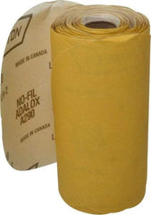 Norton - 6" Diam, 220 Grit Aluminum Oxide Adhesive PSA Disc - Fine Grade, Gold, C Weighted Backing, Flexible - Americas Industrial Supply