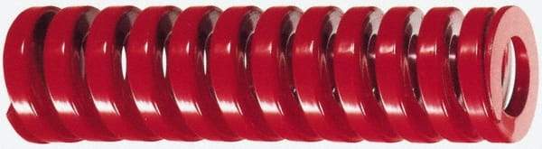 Dayton Lamina - 1-1/2" Hole Diam, 3/4" Rod Diam, 4" Free Length, Red Die Spring - 90.6 Lb Max Deflection, 1.2" Max Deflection, Heavy Duty, Chromium Vanadium Steel - Americas Industrial Supply