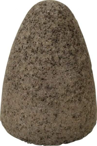 Norton - Type 16, 2-3/4" Max Diam, 3-1/2" Head Thickness, 24 Grit Cone - Aluminum Oxide, Very Coarse Grade, 5/8-11 Shank Thread - Americas Industrial Supply