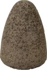 Norton - Type 16, 2-3/4" Max Diam, 3-1/2" Head Thickness, 24 Grit Cone - Aluminum Oxide, Very Coarse Grade, 5/8-11 Shank Thread - Americas Industrial Supply