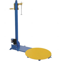 Vestil - 48 Inch Diameter, 4 to 6 Pallets per Hour, Semi Automatic, Light Duty Stretch and Pallet Wrap Machine - 4,000 Lbs. Capacity, 3 to 12 RPM, 2-3/8 Inch High - Americas Industrial Supply