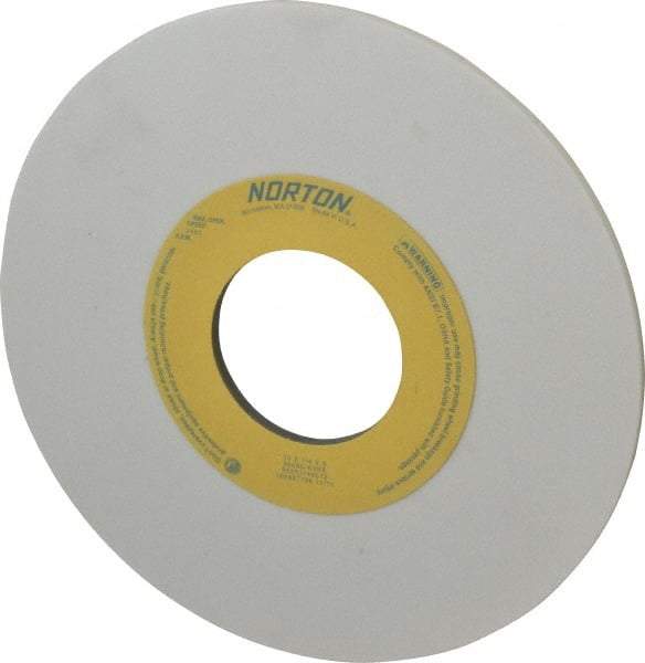 Norton - 10" Diam x 3" Hole x 1/4" Thick, K Hardness, 80 Grit Surface Grinding Wheel - Aluminum Oxide, Type 1, Medium Grade, 2,485 Max RPM, Vitrified Bond, No Recess - Americas Industrial Supply
