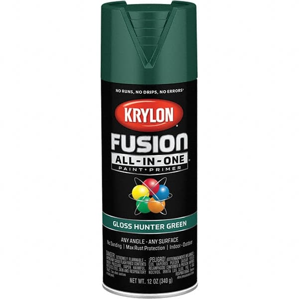 Krylon - Spray Paints Type: Acrylic Enamel Spray Paint Color: Hunter Green - Americas Industrial Supply