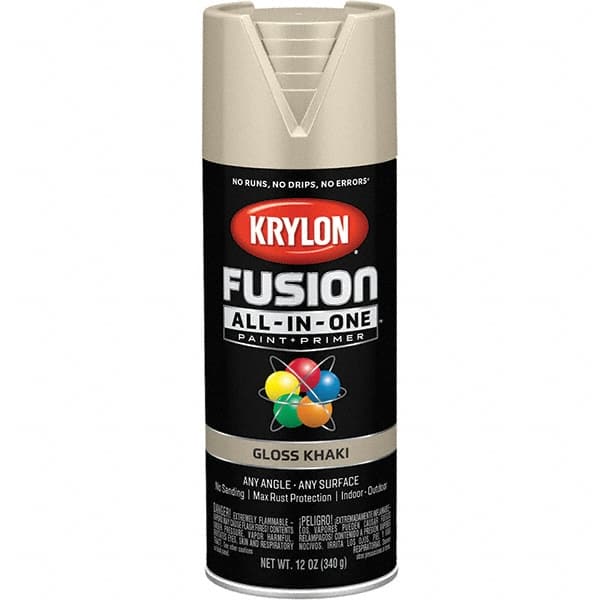 Krylon - Spray Paints Type: Acrylic Enamel Spray Paint Color: Khaki - Americas Industrial Supply