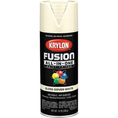 Krylon - Spray Paints Type: Acrylic Enamel Spray Paint Color: Dover White - Americas Industrial Supply