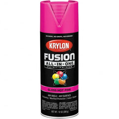 Krylon - Spray Paints Type: Acrylic Enamel Spray Paint Color: Hot Pink - Americas Industrial Supply