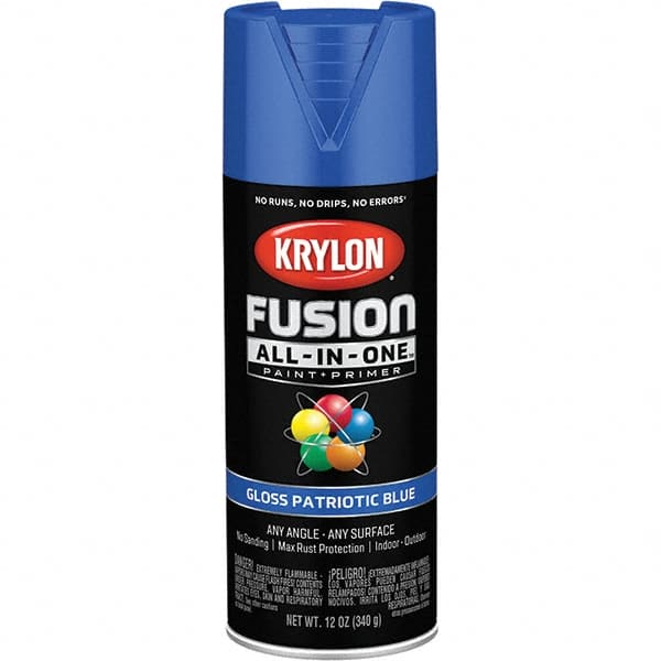 Krylon - Spray Paints Type: Acrylic Enamel Spray Paint Color: Patriotic Blue - Americas Industrial Supply