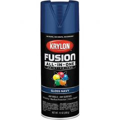 Krylon - Spray Paints Type: Acrylic Enamel Spray Paint Color: Navy - Americas Industrial Supply