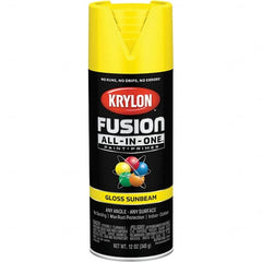 Krylon - Spray Paints Type: Acrylic Enamel Spray Paint Color: Sunbeam - Americas Industrial Supply