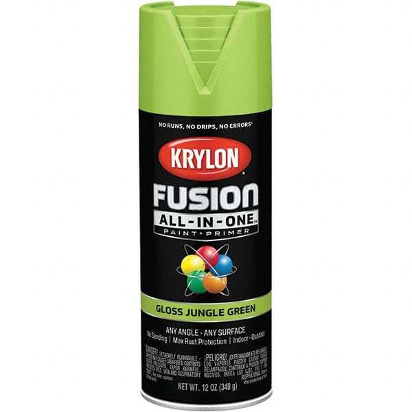 Krylon - Spray Paints Type: Acrylic Enamel Spray Paint Color: Jungle Green - Americas Industrial Supply