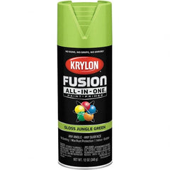 Krylon - Spray Paints Type: Acrylic Enamel Spray Paint Color: Jungle Green - Americas Industrial Supply