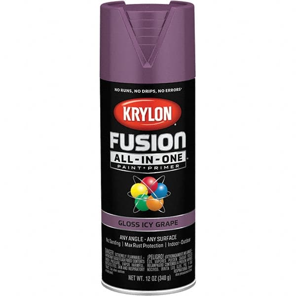 Krylon - Spray Paints Type: Acrylic Enamel Spray Paint Color: Icy Grape - Americas Industrial Supply