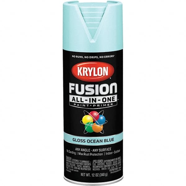 Krylon - Spray Paints Type: Acrylic Enamel Spray Paint Color: Ocean Blue - Americas Industrial Supply