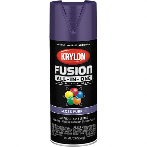 Krylon - Spray Paints Type: Acrylic Enamel Spray Paint Color: Purple - Americas Industrial Supply