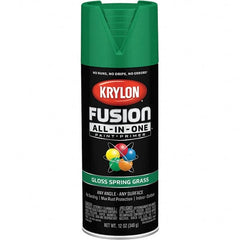 Krylon - Spray Paints Type: Acrylic Enamel Spray Paint Color: Spring Grass - Americas Industrial Supply