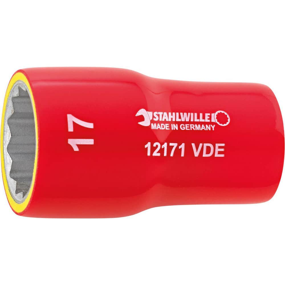 Specialty Sockets; Type: Non-Impact; Drive Size: 0.375 in; Socket Size: 9 mm; Insulated: Yes; Non-sparking: No; Tether Style: Not Tether Capable; Features: Anti-Slip Drive profile; Thin wall; Finish/Coating: Chrome-Plated; Finish: Chrome-Plated; Drive Siz