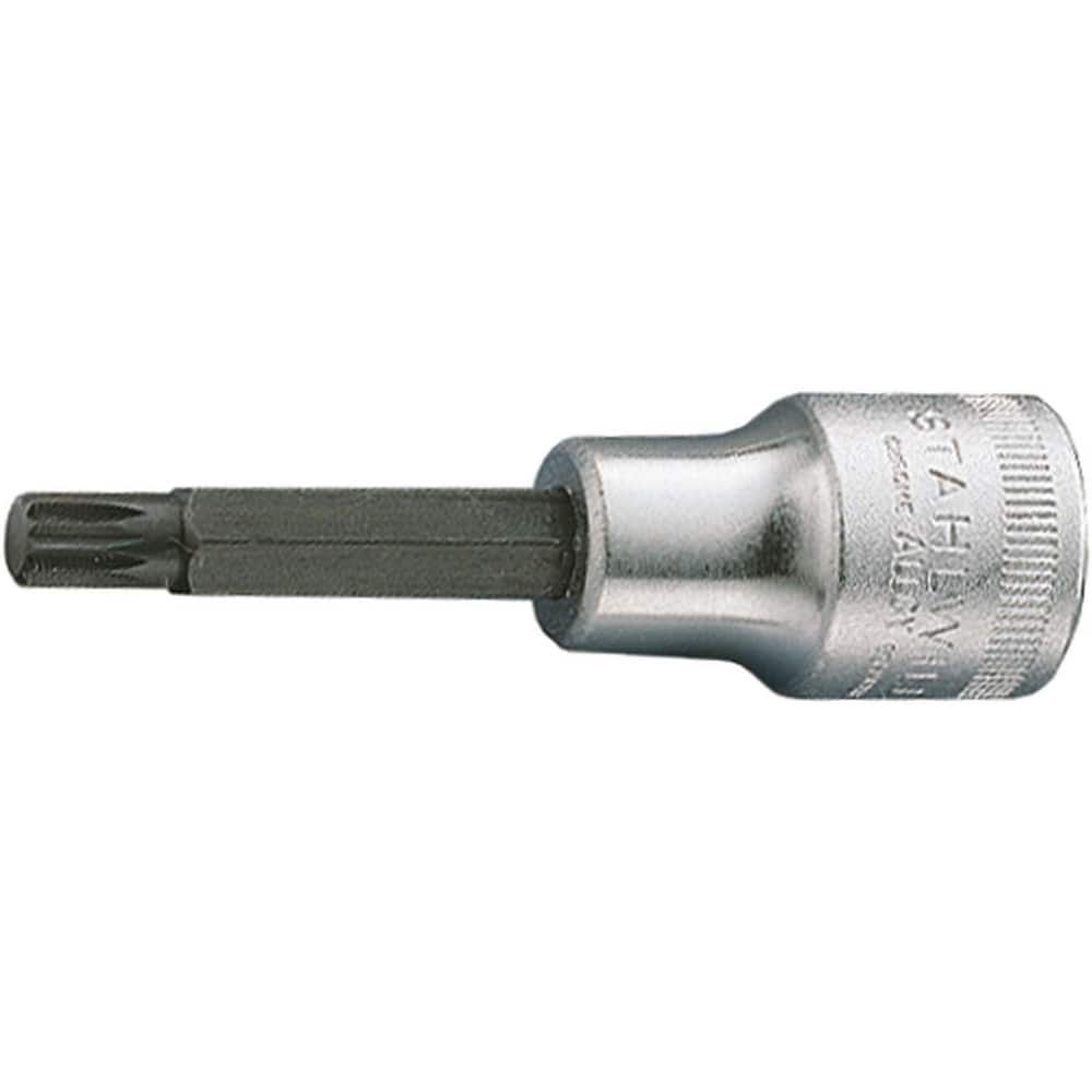 Screwdriver & Drag Link Sockets; Type: XZN Screwdriver Socket; Drive Size (Inch): 0.5 in; Blade Width (mm): 22.7 mm; Blade Thickness (Decimal Inch): 1 mm; Point Size: M8; Finish: Chrome-Plated; Insulated: No; Non-sparking: No; Tether Style: Not Tether Cap