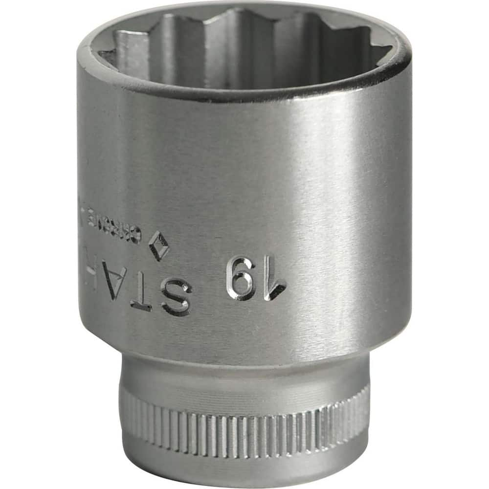 Hand Sockets; Socket Type: Standard; Drive Size: 3/8 in; Socket Size (mm): 20; Drive Style: Hex; Overall Length (Decimal Inch): 1.1500; Material: Steel; Insulated: No; Tether Style: Not Tether Capable; Features: Anti-Slip Drive profile; Thin wall; Coating