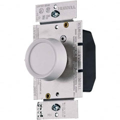 Hubbell Wiring Device-Kellems - 1 Pole, 120 VAC, 5 Amp, Residential Grade Rotary Dimmer Switch - Americas Industrial Supply