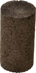 Norton - Type 18, 1-1/2" Max Diam, 3" Head Thickness, 24 Grit Square Tip Plug - Aluminum Oxide, Very Coarse Grade, 5/8-11 Shank Thread - Americas Industrial Supply