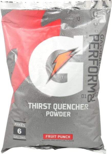 Gatorade - 51 oz Pack Fruit Punch Activity Drink - Powdered, Yields 6 Gal - Americas Industrial Supply