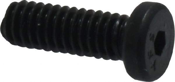 Value Collection - #8-32 UNC Hex Socket Drive, Low Socket Cap Screw - Alloy Steel, Black Oxide Finish, Fully Threaded, 1/2" Length Under Head - Americas Industrial Supply