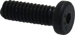 Value Collection - #8-32 UNC Hex Socket Drive, Low Socket Cap Screw - Alloy Steel, Black Oxide Finish, Fully Threaded, 1/2" Length Under Head - Americas Industrial Supply