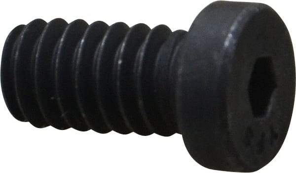 Value Collection - 1/4-20 UNC Hex Socket Drive, Low Socket Cap Screw - Alloy Steel, Black Oxide Finish, Fully Threaded, 1/2" Length Under Head - Americas Industrial Supply