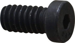 Value Collection - 1/4-20 UNC Hex Socket Drive, Low Socket Cap Screw - Alloy Steel, Black Oxide Finish, Fully Threaded, 1/2" Length Under Head - Americas Industrial Supply