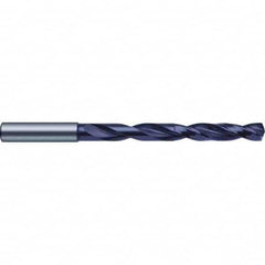 Screw Machine Length Drill Bit: 0.2067″ Dia, 140 °, Solid Carbide FIREX Finish, Right Hand Cut, Spiral Flute, Straight-Cylindrical Shank, Series 5512