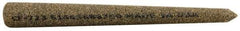 Norton - 3" Long x 5/16" Diam x 5/16" Thick, Aluminum Oxide Sharpening Stone - Round Pointed, Coarse Grade - Americas Industrial Supply