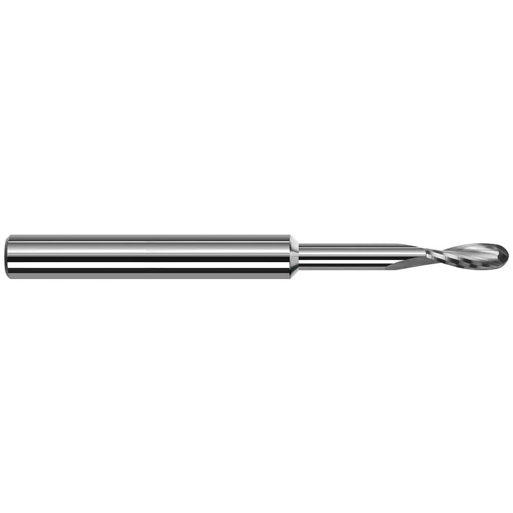 Harvey Tool - Ball End Mills; Mill Diameter (Inch): 1/8 ; Mill Diameter (Decimal Inch): 0.1250 ; Number of Flutes: 2 ; Length of Cut (Inch): 3/8 ; Length of Cut (Decimal Inch): 0.3750 ; Material: Solid Carbide - Exact Industrial Supply