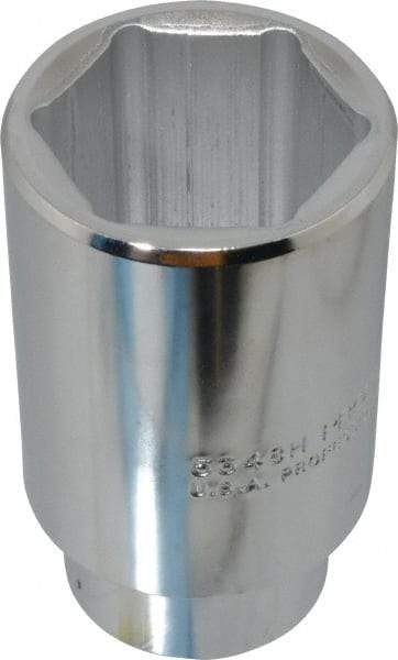 Proto - 1-1/2", 1/2" Drive, Deep Hand Socket - 6 Points, 3-1/2" OAL - Americas Industrial Supply