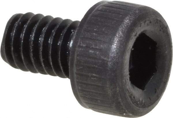 Value Collection - M2.5x0.45 Metric Coarse Hex Socket Drive, Socket Cap Screw - Grade 12.9 Alloy Steel, Black Oxide Finish, Fully Threaded, 4mm Length Under Head - Americas Industrial Supply