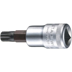 Screwdriver & Drag Link Sockets; Type: XZN Screwdriver Socket; Drive Size (Inch): 0.5 in; Blade Width (mm): 22.7 mm; Blade Thickness (Decimal Inch): 1 mm; Point Size: M6; Finish: Chrome-Plated; Insulated: No; Non-sparking: No; Tether Style: Not Tether Cap