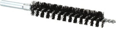 Schaefer Brush - 4" Brush Length, 3/4" Diam, Nylon Single Stem, Single Spiral Condenser Tube Brush - 6-1/4" Long, Nylon, 12-24 Female Connection - Americas Industrial Supply