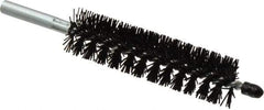 Schaefer Brush - 4" Brush Length, 1" Diam, Nylon Single Stem, Single Spiral Condenser Tube Brush - 6-1/4" Long, Nylon, 12-24 Female Connection - Americas Industrial Supply