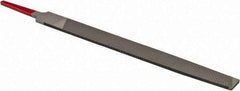 Simonds File - 8" Long, Smooth Cut, Mill American-Pattern File - Single Cut, Tang - Americas Industrial Supply