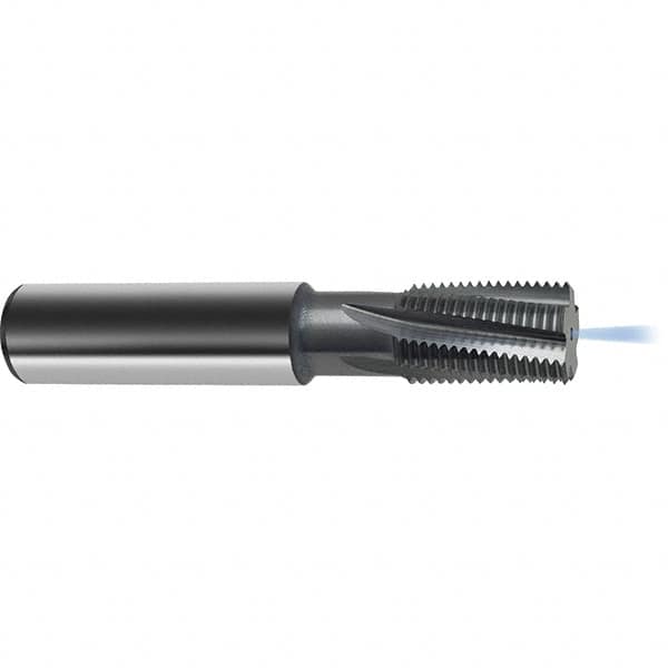 Guhring - 1-2 UNC/UNF , 19.95mm Cut Diam, 5 Flute Solid Carbide Helical Flute Thread Mill - Internal Thread, 33mm LOC, 105mm OAL, 20mm Shank Diam - Americas Industrial Supply