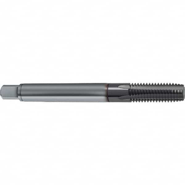 Guhring - M12x1.50 Metric 5 Flute 6HX Plug Spiral Flute Tap - Solid Carbide, TiCN Finish, 100mm OAL, Right Hand Flute, Right Hand Thread, D4/D5, Series 1161 - Americas Industrial Supply